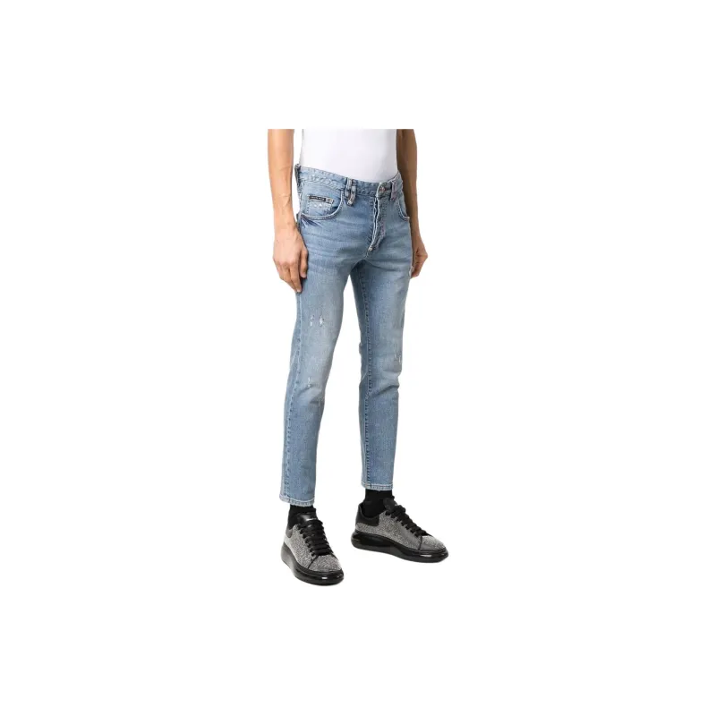 PHILIPP PLEIN Embroidered logo Slim fit Jeans-3