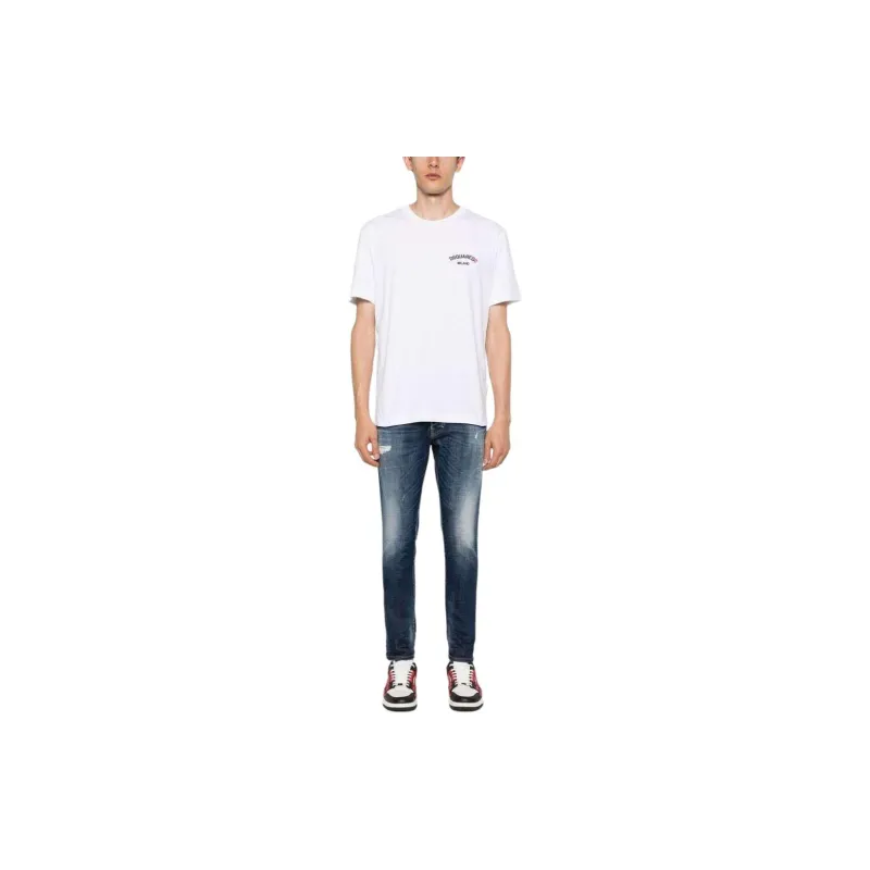 DSQUARED 2 Distressed Logo Tag Jeans-2