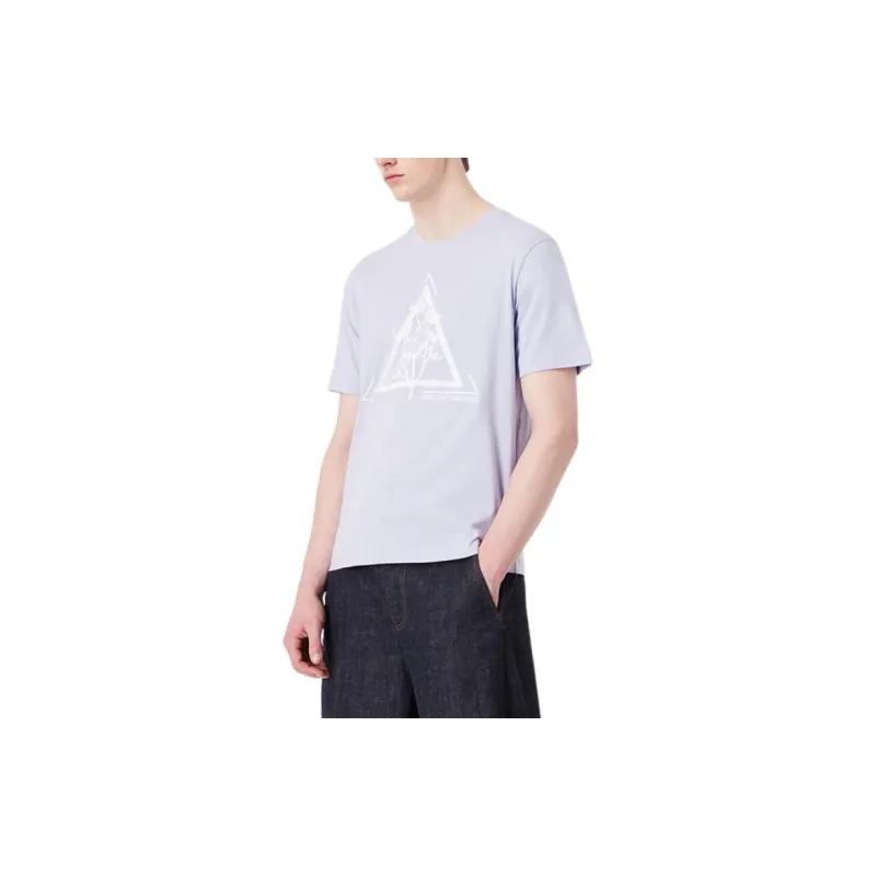 EMPORIO ARMANI T Shirts Men Light Purple-3