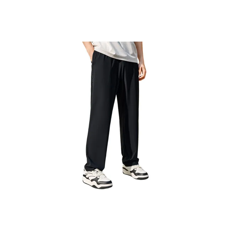 Anta Variety Training Collection Knitted Sweatpants Men's Basic Black-1