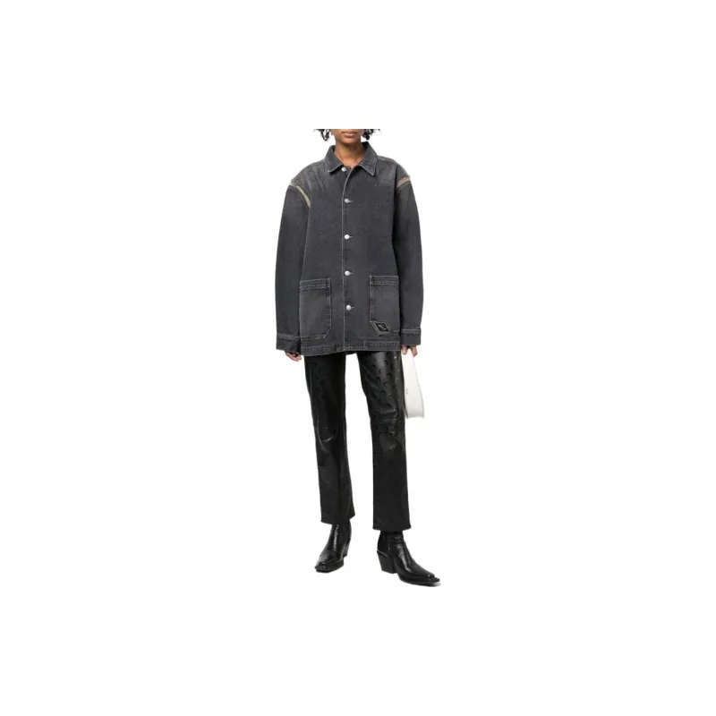 DIESEL FW22 Denim Jacket Unisex Gray-2