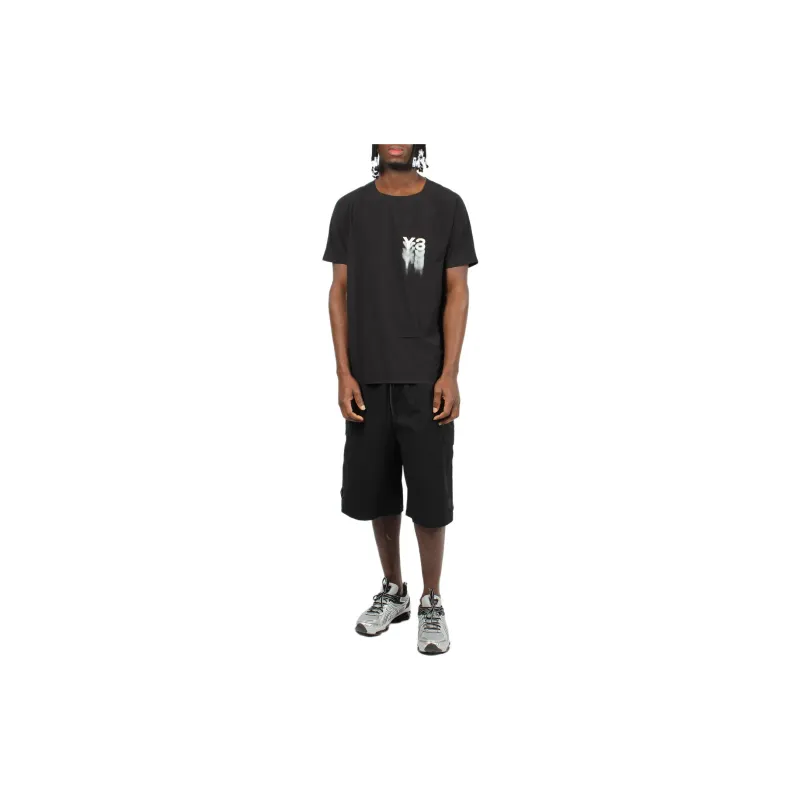 Y-3 Logo-print Perforated T-shirt-1