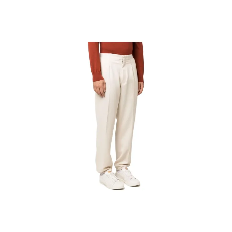 Zegna Elasticated ankles Wool Trousers-3