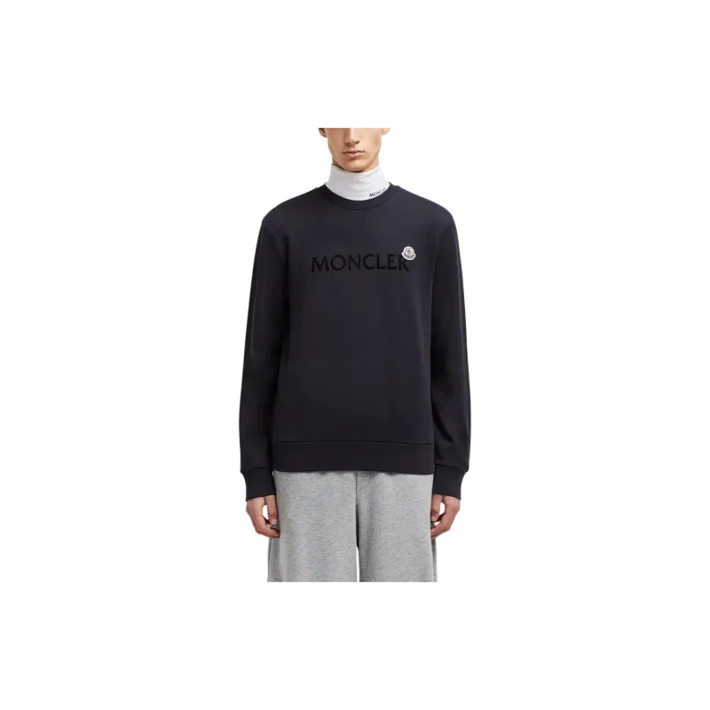 Moncler Logo Patch Crewneck Sweatshirt-2