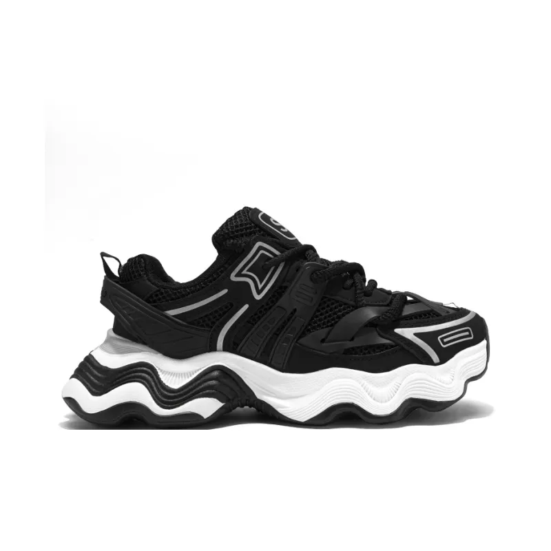 GNVA Paris Style Beige Trendy Shoes Fashion Hip Hop Style Trendy Shoes Breathable Low Top Chunky Sneakers Men's-11