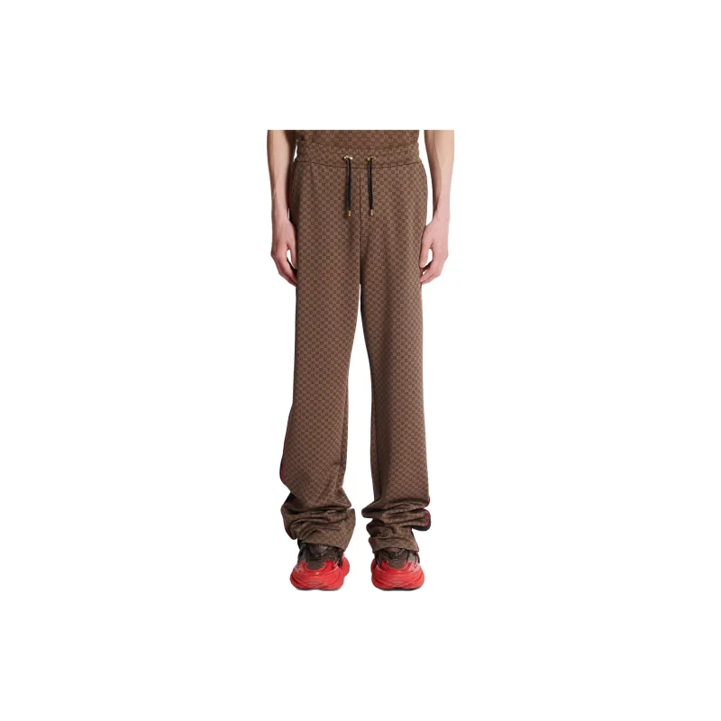 BALMAIN Casual Mini Monogrammed Trousers-4