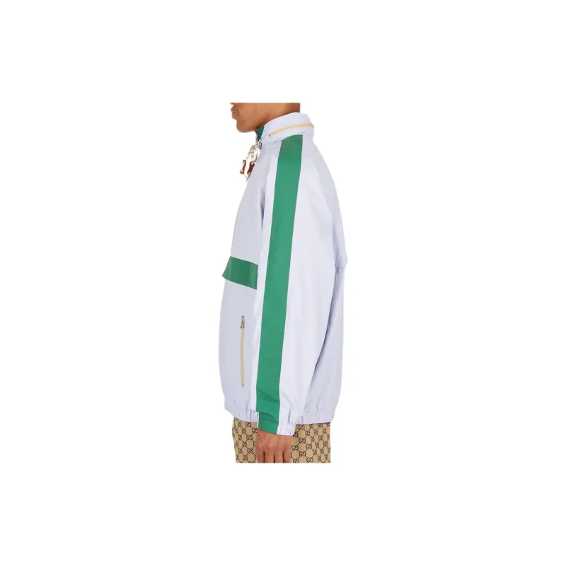 GUCCI Zipped Stripe Track Jacket-3