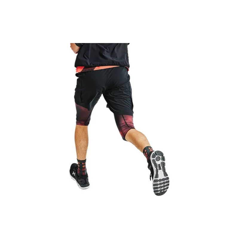 Under Armour Casual Shorts Men Black/Red Multicolor-2