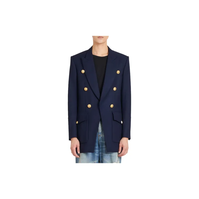 BALMAIN Business Suits Men Blue-1