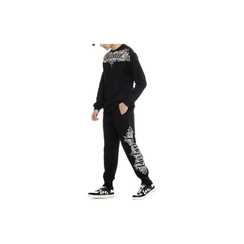 BUTNOT STREET COUTURE Pantatuta Con Stampa Gotica But Not Casual Pants Men's Black-2