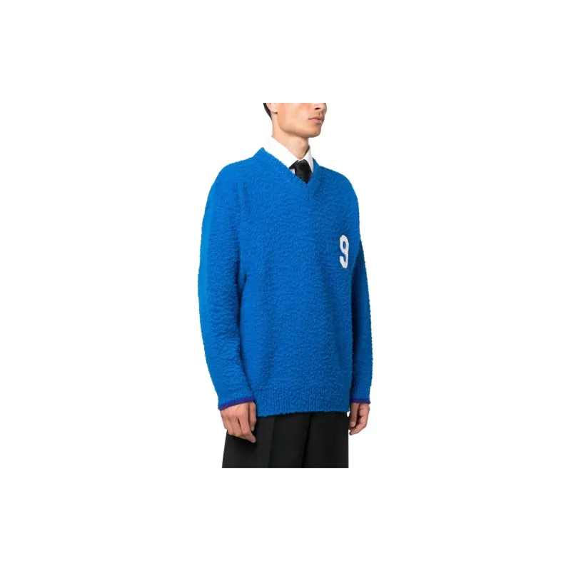 ERL Football V Neck Sweater-3
