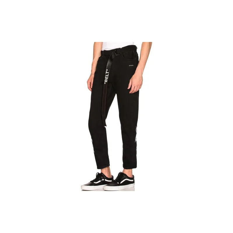 OFF WHITE Jeans, Slim Fit Men's Black-3