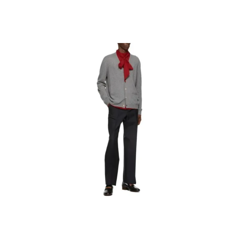 GUCCI Horsebit detail Cashmere Cardigan-1