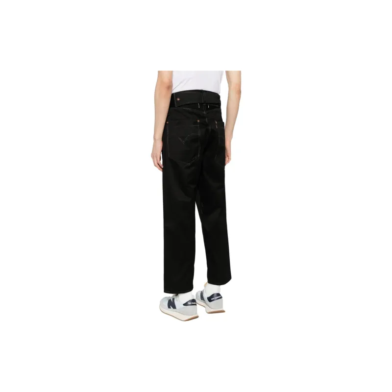 JUNYA WATANABE X Levi's Decorative stitching Mid rise Drop crotch Jeans-2