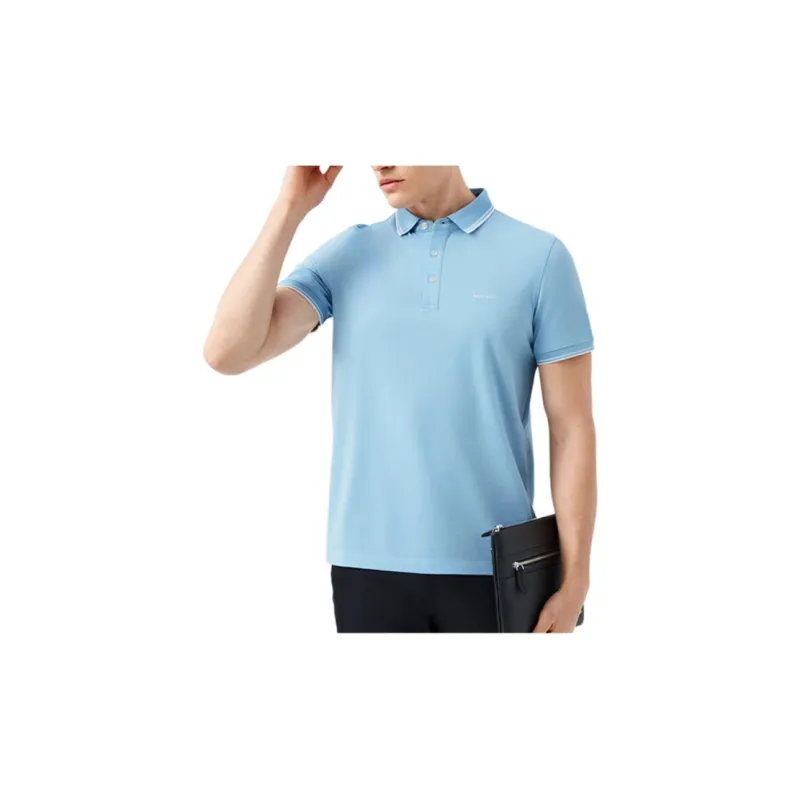 Montagut Business Collection SS24 Polo Shirt Men's Sky Blue-1
