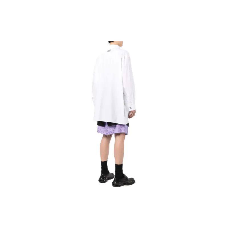 RAF SIMONS Logo patch Button up Shirt-3