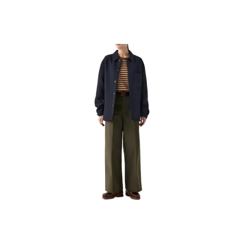 UNIQLO Jackets Coats Unisex Navy Blue-1