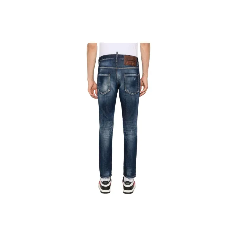 DSQUARED 2 Distressed Logo Tag Jeans-1