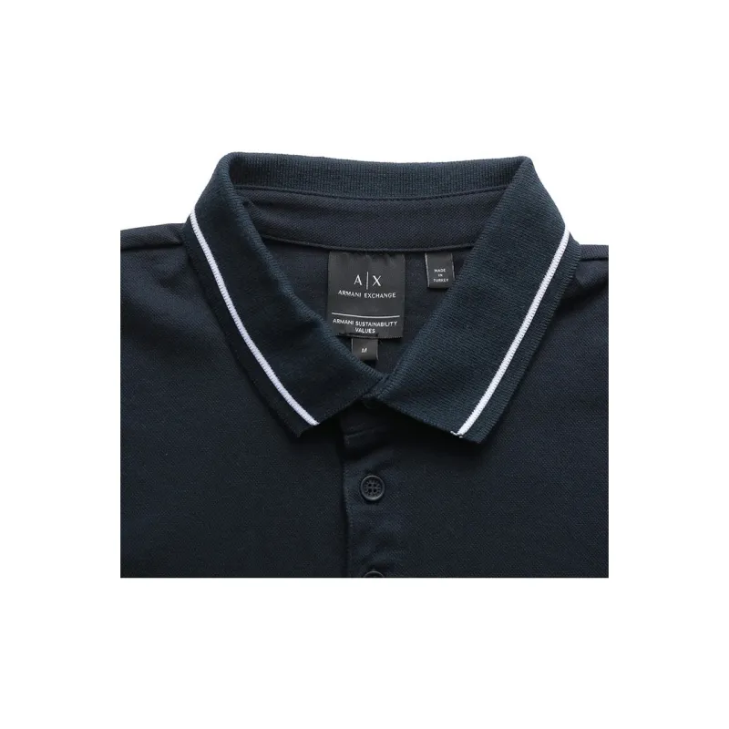 ARMANI EXCHANGE Polo Shirts Men Marine Blue-4