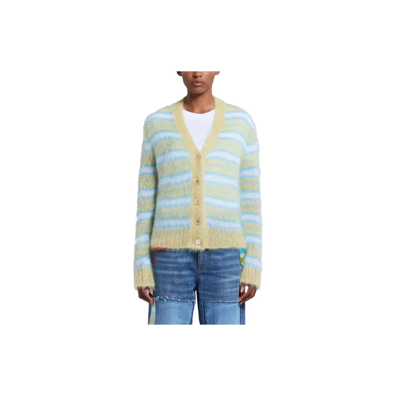 MARNI Striped Cardigan-1