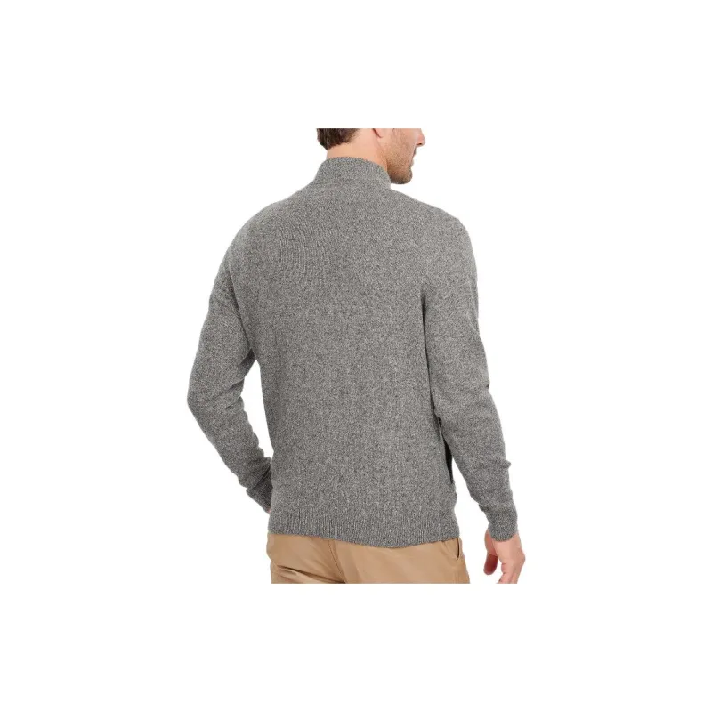 BARBOUR Barbour Tisbury Zip Through Jumper Sweater Men's Gray-3