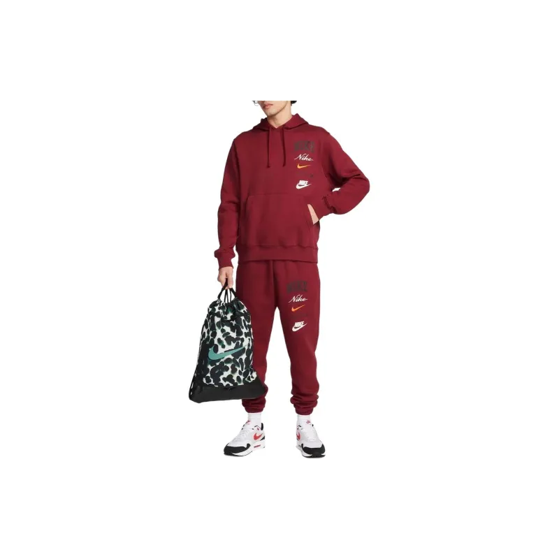 Nike Club Fleece Sweatshirt Men's Burgundy-2