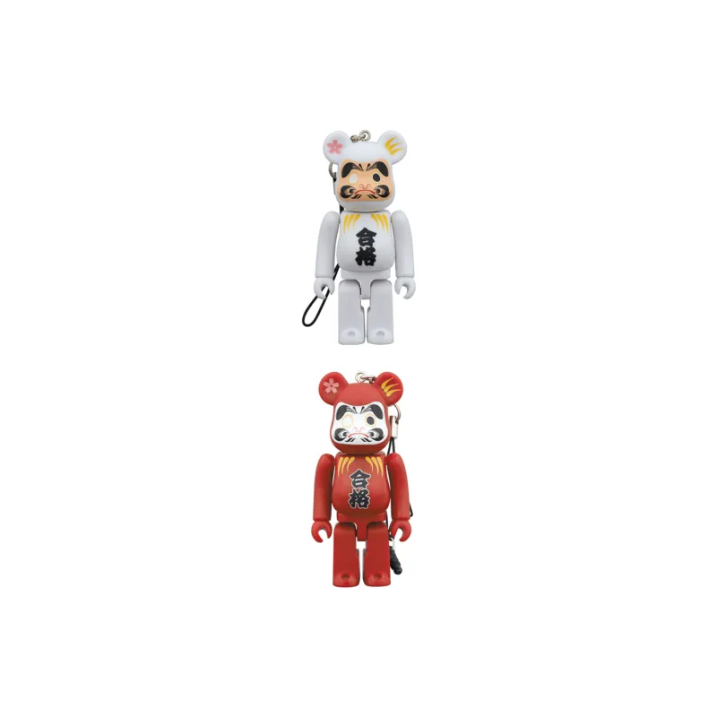 BE@RBRICK Dharma Collection Qualified Wish Red/White Matte Edition Hang Tag Box 100%-2