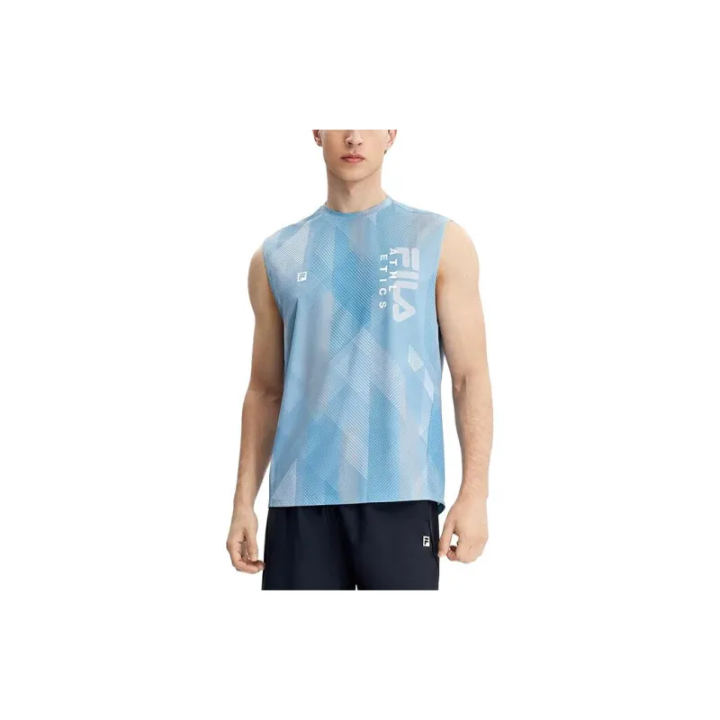FILA T-Shirts Men Light Blue-2
