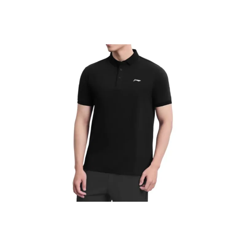LiNing Polo Shirt Men's Standard Black-1
