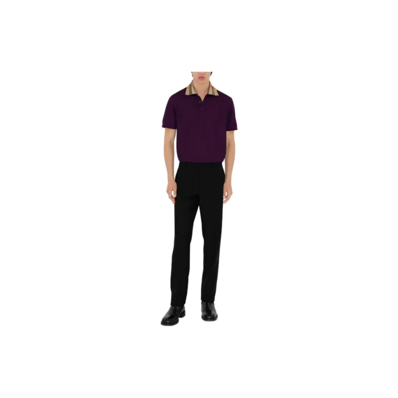 Burberry Polo Shirt Men's Purple-4