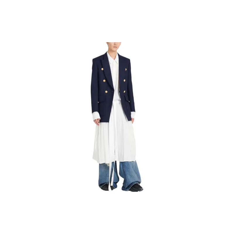 BALMAIN Business Suits Men Blue-2