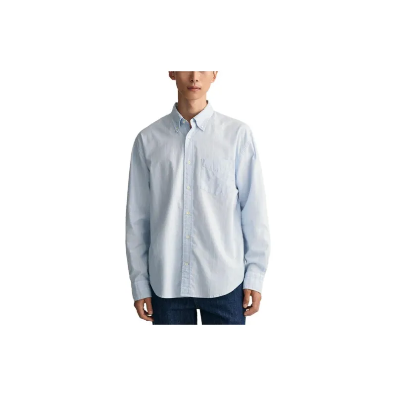 GANT Shirts Men Sky Blue-1