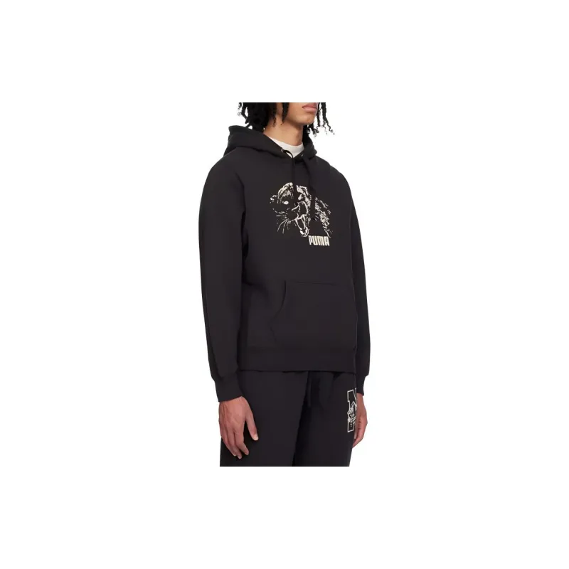 PUMA Graphic Printed Drawstring Hoodie-2