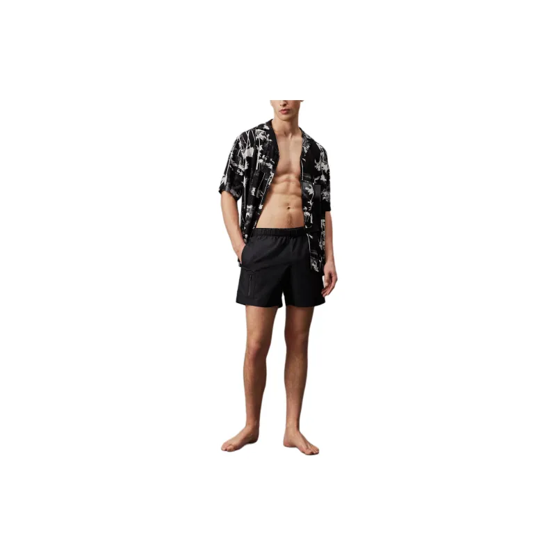 CALVIN KLEIN Shirt Europe Version Men's Palm Black-1