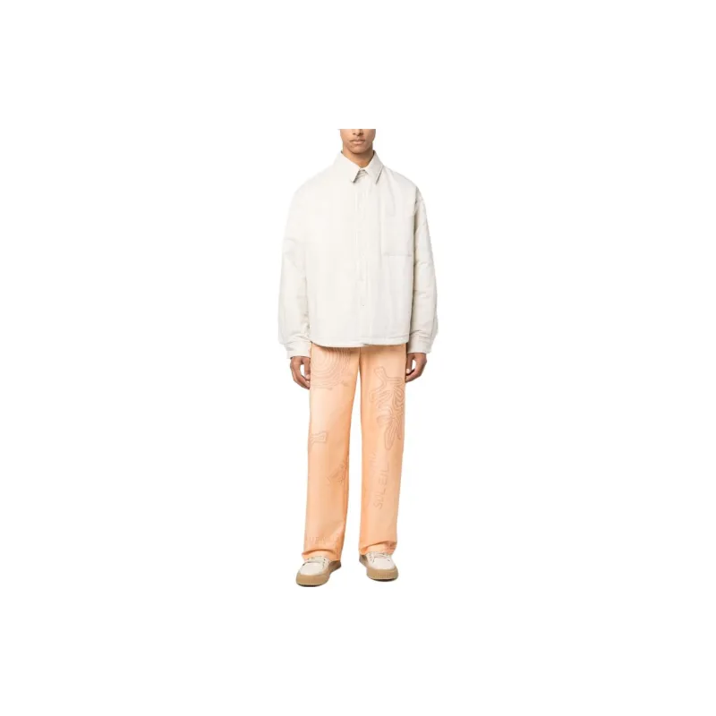 Jacquemus Casual Pants Men Peach Orange-1