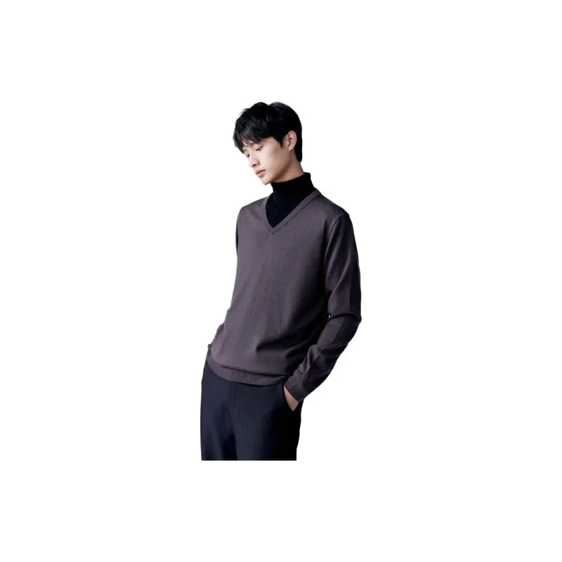 MIANXIANSHENG FW23 Sweater Men's Warm Stone Gray-2