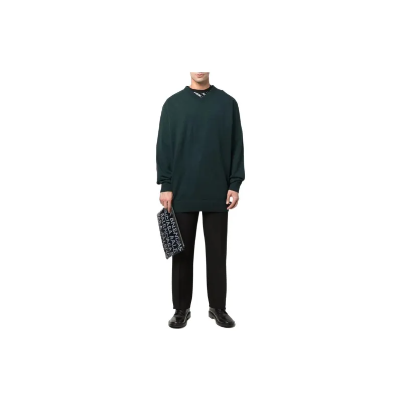 Balenciaga Cashmere V Neck Oversized Top-1