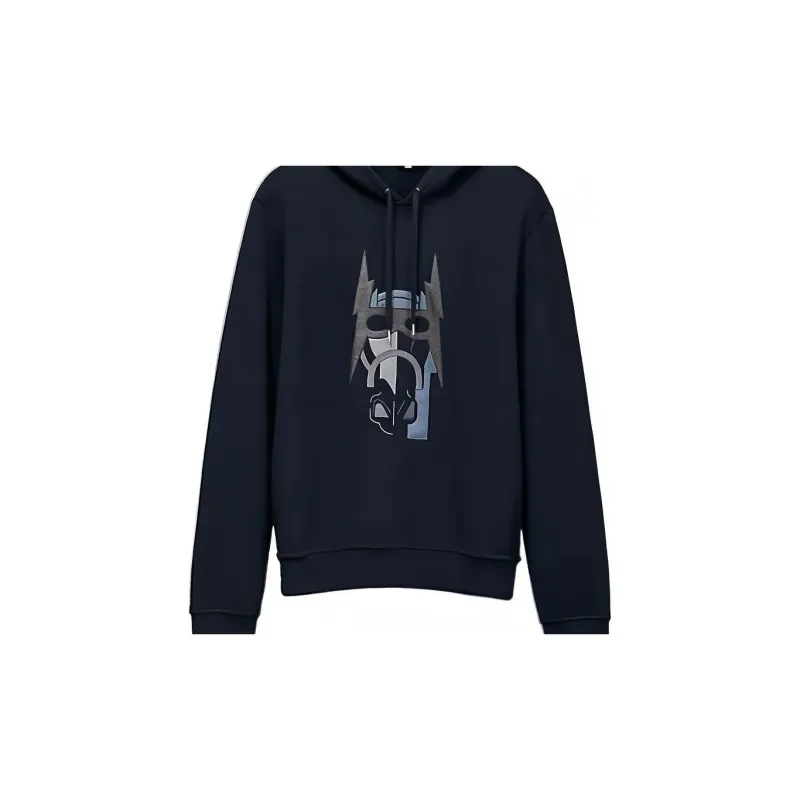 HERMES Sweatshirts Men Marine Blue-4