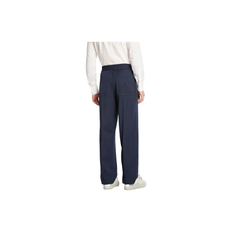 Lanvin Knitted Sweatpants Men Blue-2