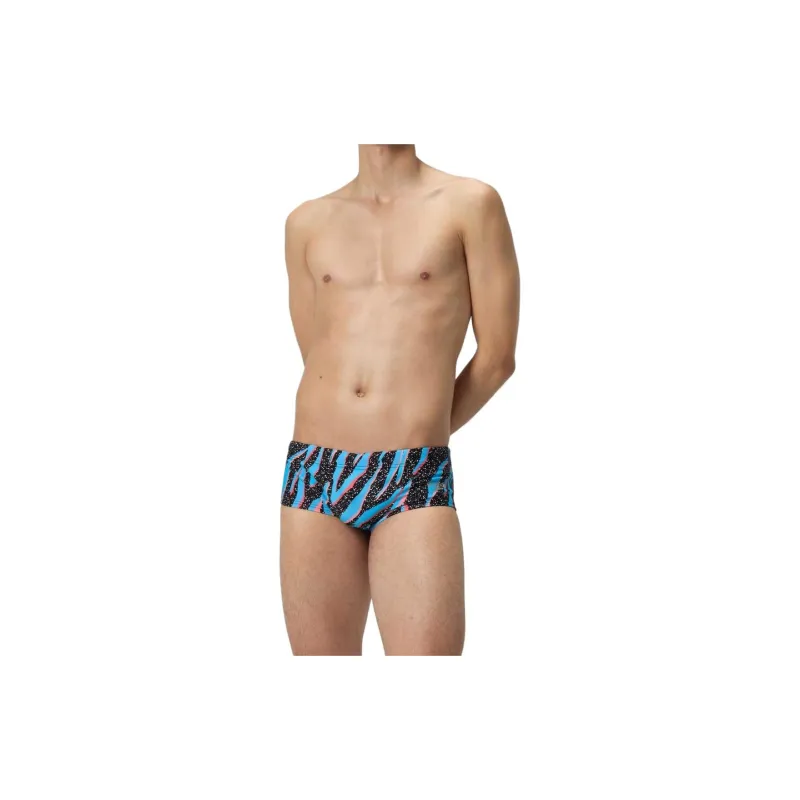Speedo Club Training 13.5cm Allover Brief Swimming Shorts Men Black-2