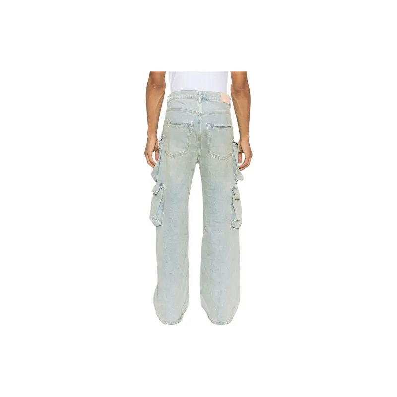 PURPLE BRAND P018 Mid rise Cargo Jeans-3