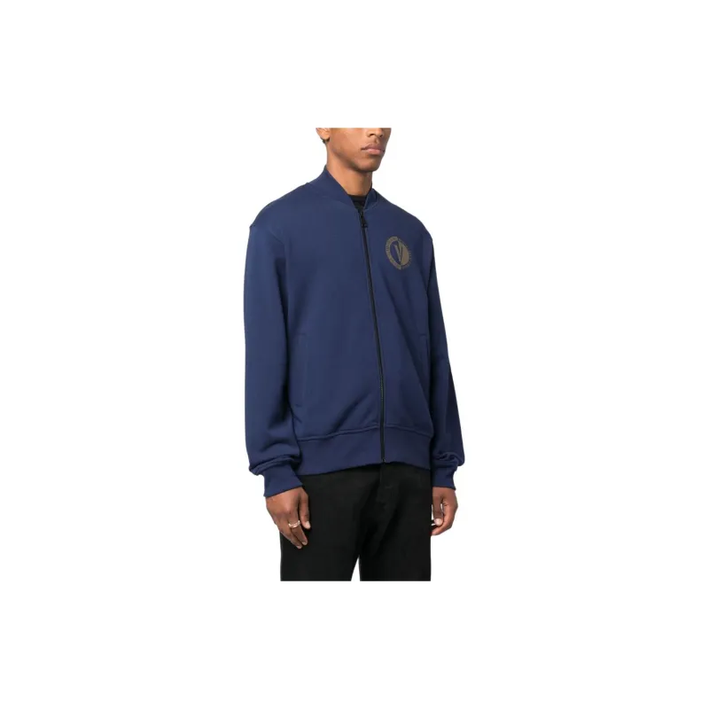 VERSACE JEANS COUTURE Logo print Cotton Bomber Jacket-3