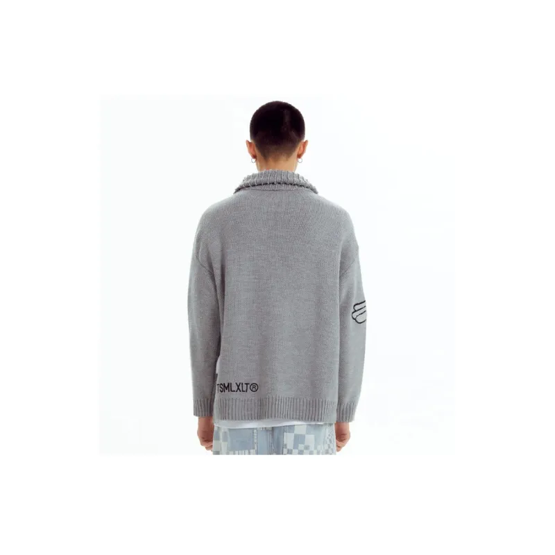 TSMLXLT Sweaters Unisex Light Gray-2