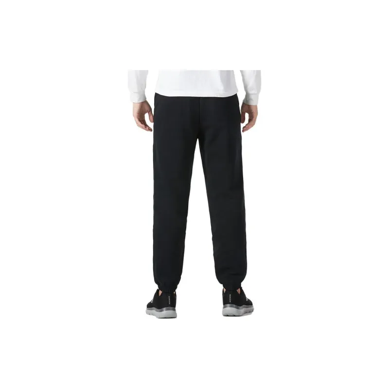 Skechers Colorful Knitted Sweatpants Men Carbon Black-3