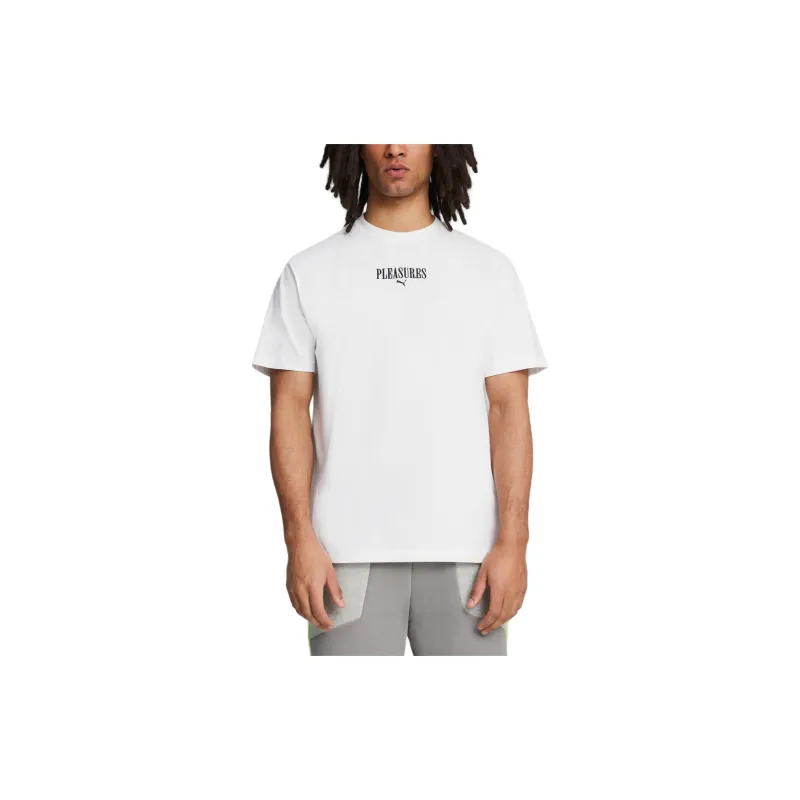 PLEASURES x PUMA T-Shirt Men's White-3
