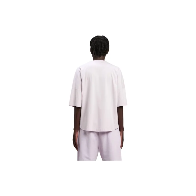 PALM ANGELS Logo Embroidered Drop Shoulder T Shirt-2