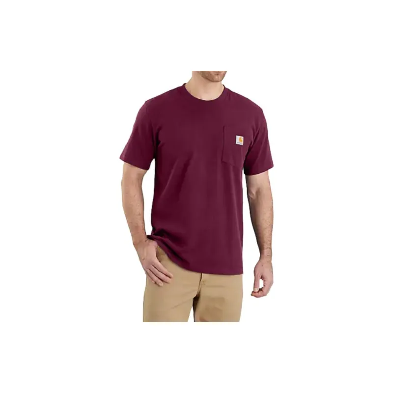 Carhartt 103296 HEAVYWEIGHT SHORT SLEEVE POCKET T SHIRT T Shirt RELAXED FIT Men's-5