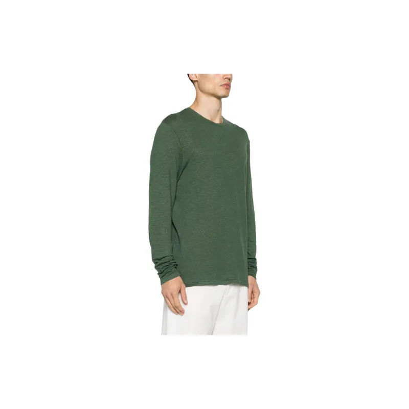 Majestic Filatures Mélange Linen blend T shirt-3