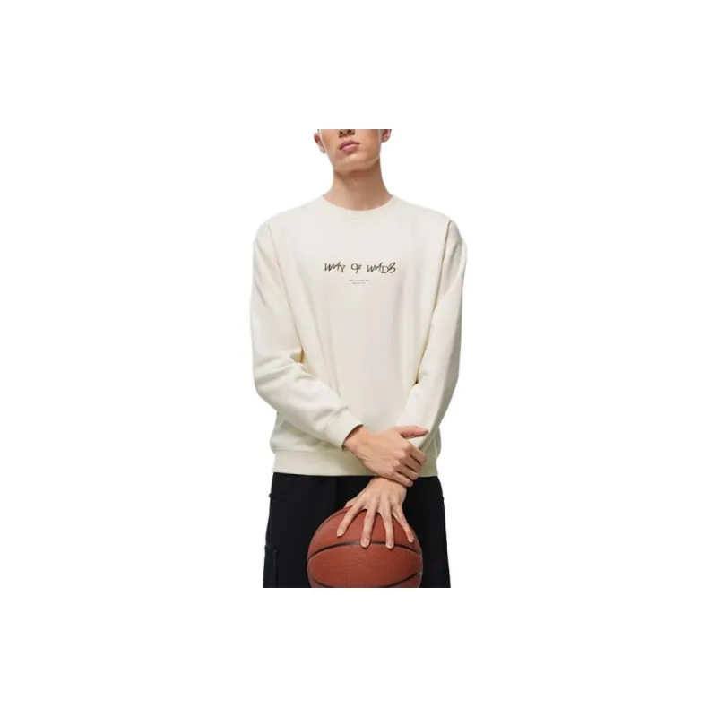 LINING Sweatshirts Men Ecru-2