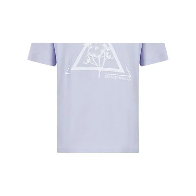 EMPORIO ARMANI T Shirts Men Light Purple-5